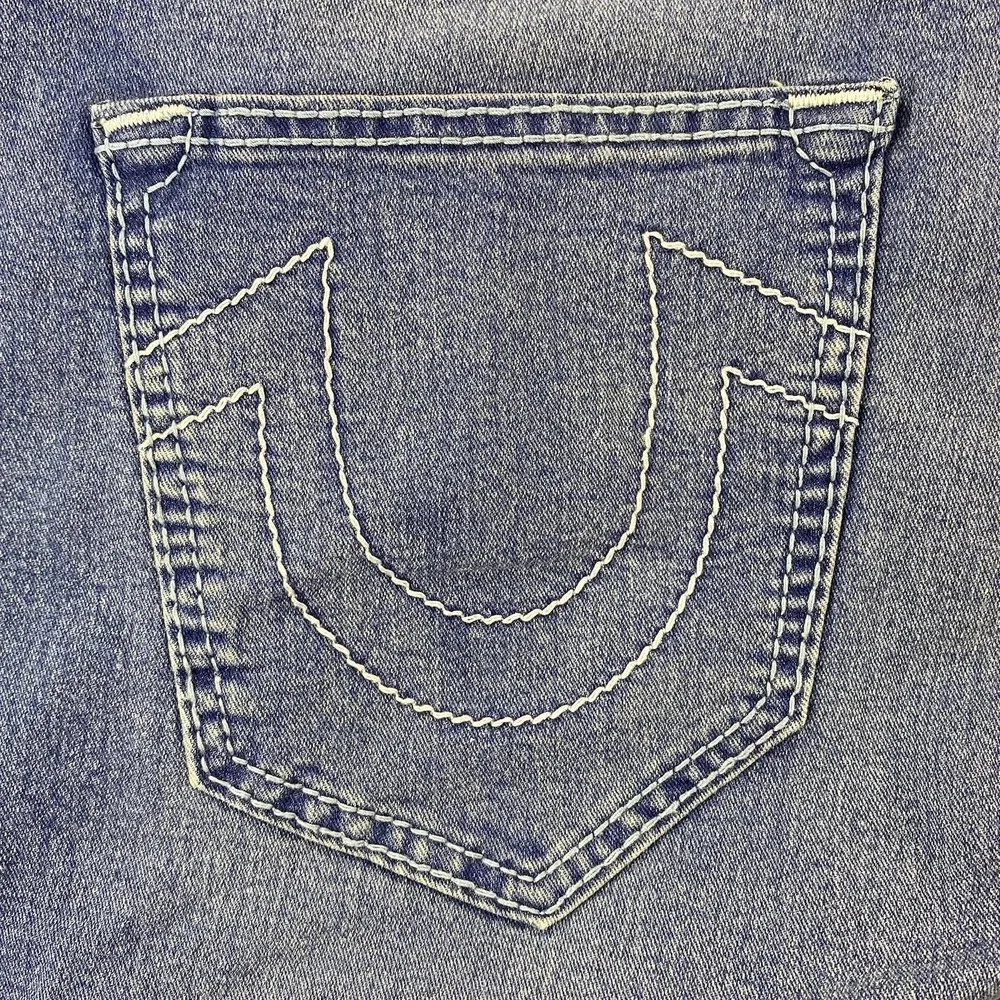 True Religion Geno Big T NF Slim Jeans Medium Neptune Wash Size 40 NWT $204